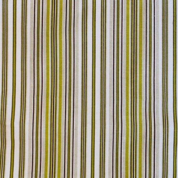 PR Premier Prints Mm Designs Brown Green Ivory Pin Ticking Stripe Pillow Covers - Picture 2 of 7